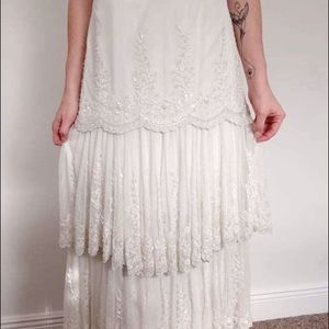 Vintage flapper gown— beaded